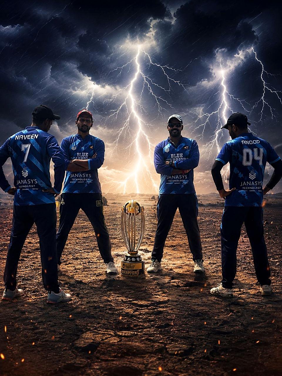 The whole squad, undisputed champions